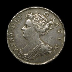 Anne halfcrown obverse