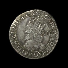 Charles I shilling obverse