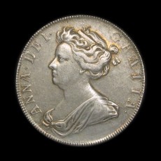 Anne halfcrown obverse