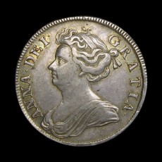 Anne halfcrown obverse
