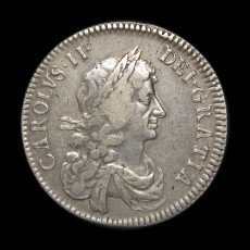 Charles II halfcrown obverse
