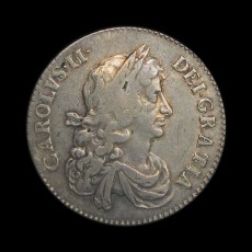 Charles II halfcrown obverse
