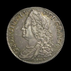 George II halfcrown obverse