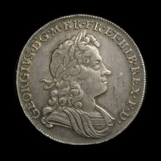 George I halfcrown obverse