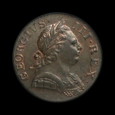 George III halfpenny obverse