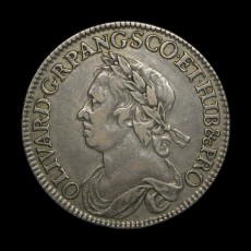 Cromwell halfcrown obverse