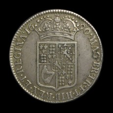 William and Mary halfcrown reverse