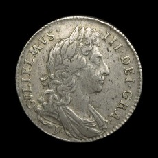 William III halfcrown obverse