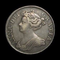 Anne halfcrown obverse