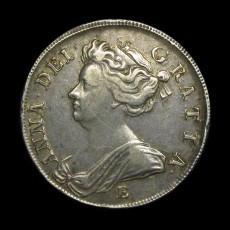 Anne halfcrown obverse