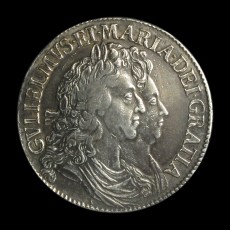 William and mary crown obverse