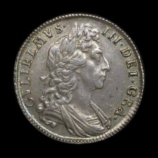 William III halfcrown obverse