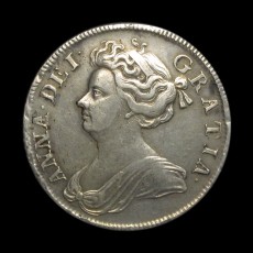 Anne halfcrown obverse