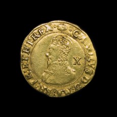 Charles I double crown obverse