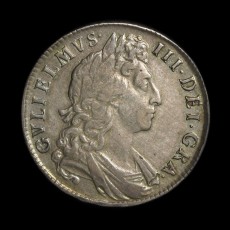 William III halfcrown obverse