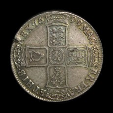 William III halfcrown reverse