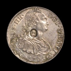 George III 8 reales obverse