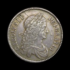 Charles II halfcrown obverse