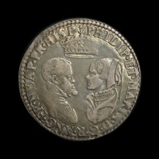 Philip and Mary shilling obverse