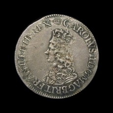 Charles II sixpence obverse