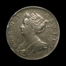 Anne halfcrown obverse