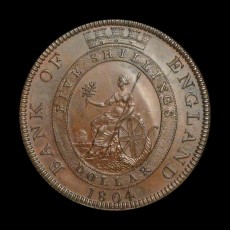 George III copper proof dollar reverse