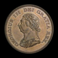 George III pattern bank token obverse