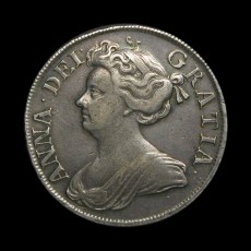 Anne halfcrown obverse