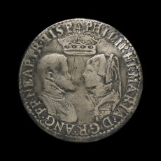 Philip and Mary shilling obverse