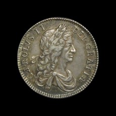 Charles II shilling obverse
