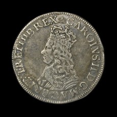 Charles II shilling obverse