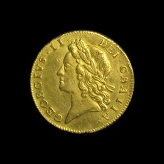 George II half guinea obverse