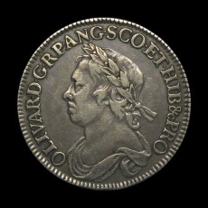 Cromwell halfcrown obverse