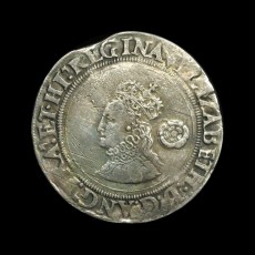 Elizabeth I sixpence obverse