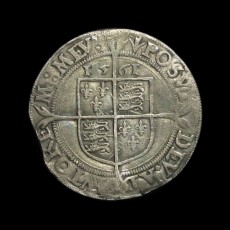 Elizabeth I sixpence reverse