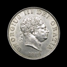 George III halfcrown obverse