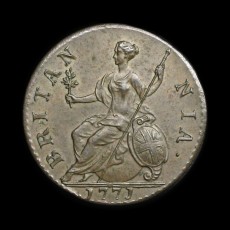 George III halfpenny reverse