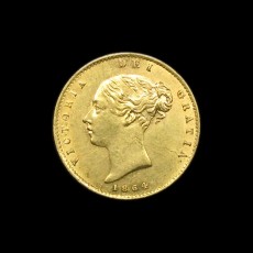 Victoria half sovereign obverse