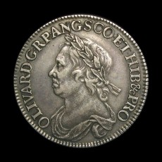 Cromwell halfcrown obverse