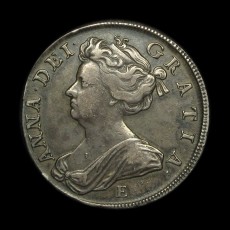 Anne halfcrown obverse