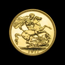 George V two pounds reverse