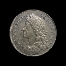 James II shilling obverse