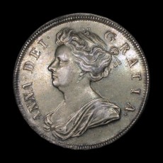 Anne halfcrown obverse