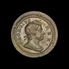 George I farthing obverse
