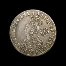 Elizabeth I sixpence obverse
