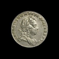 George I sixpence obverse