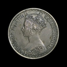 Victoria florin obverse