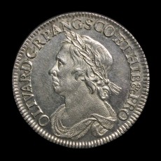 Cromwell halfcrown obverse
