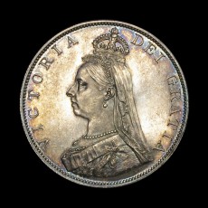 Victoria double florin obverse