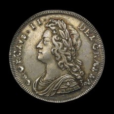 George II halfcrown obverse